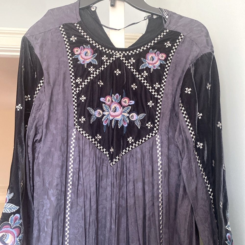 Zara Midi Embroidered Dress
